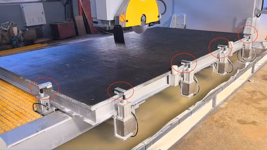 Máquina de corte de pedra CNC de 5 eixos sistema italiano pia de bancada de cozinha em mármore